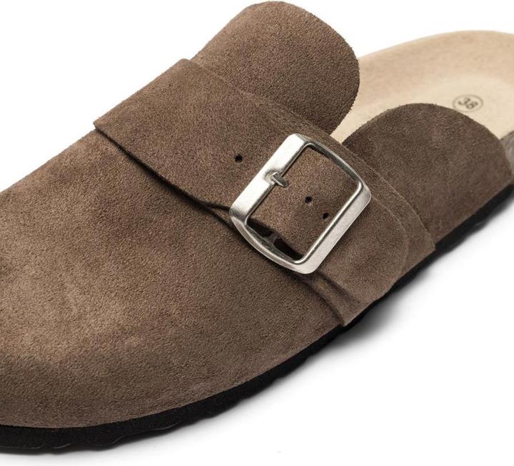 Immagine prodotto Bianco BIAOLIVIA Mule Muli in pelle scamosciata (41)