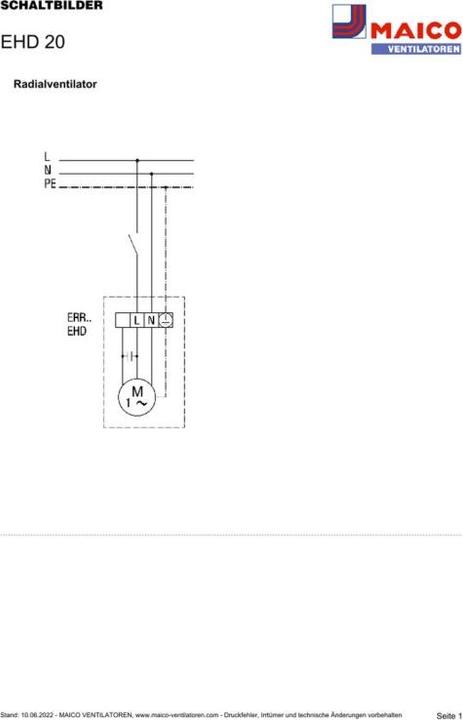Produktbild Maico MAI EHD 20 Mini-Dachventilator 200W IMax 0,72A IPX5 3x1,5qmm