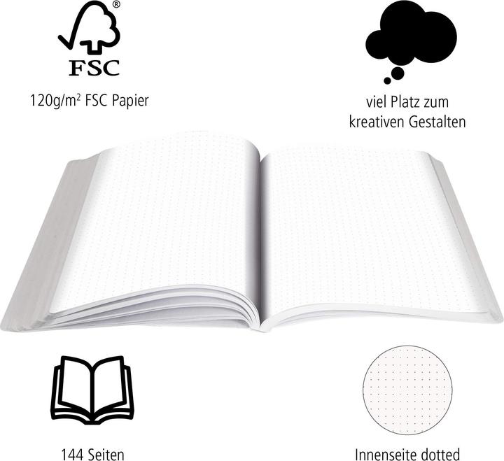 Immagine prodotto Online Diario a puntate (A5, Punteggiato, Copertina rigida)