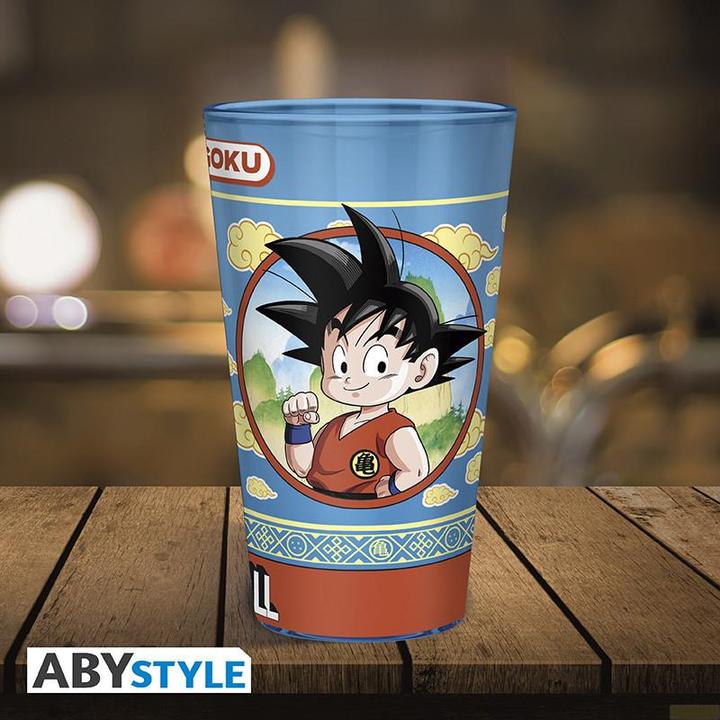 Produktbild ABYstyle DRAGON BALL - Large Glass - 400ml -Goku & the Flying Nimbus-boxx2 W10