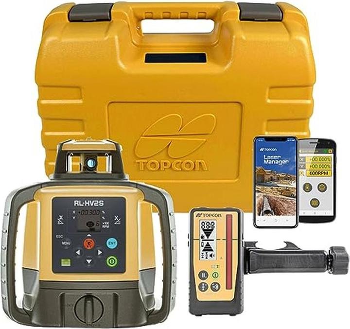 Produktbild Topcon 1051612-24 RL-HV2S + LS-100D Multifunktionaler Baulaser mit doppelter Neigung (Multilinienlaser)