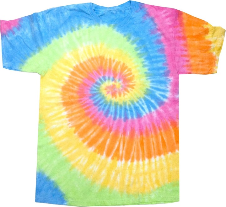 Actual product image Colortone Kvinnor Batik printTShirt coloursRainbow (XXL)