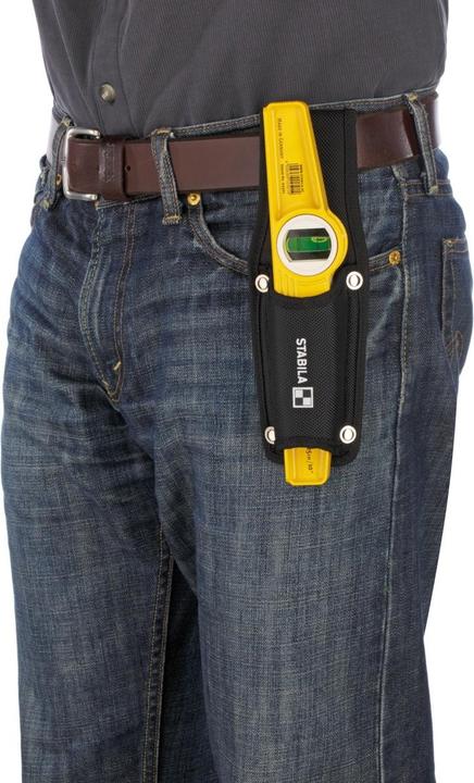 Actual product image Stabila Spirit Level Type 81 REM Torpedo Rare Earth Magnet System and Belt Pouch (25 cm)