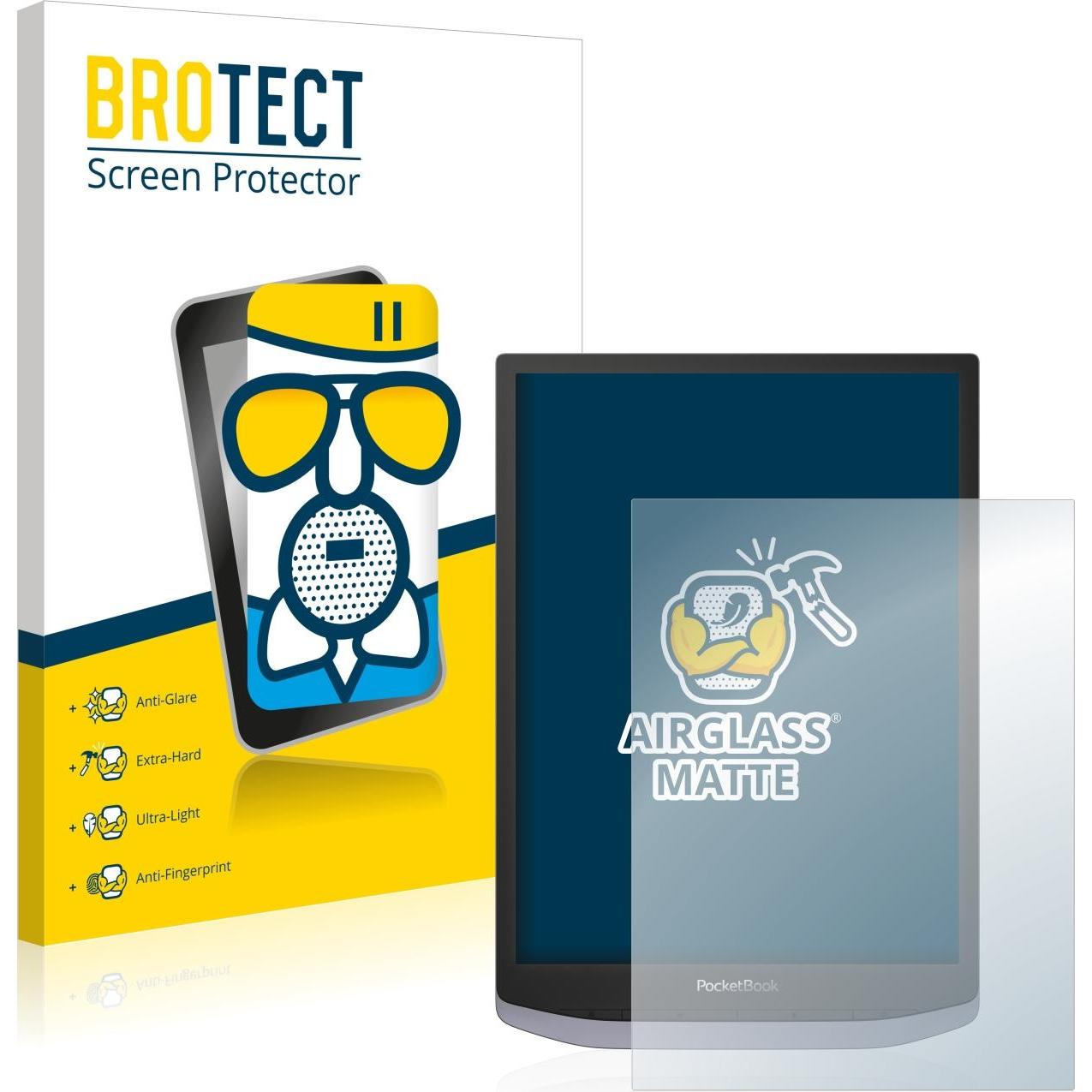 BROTECT AirGlass Panzerglasfolie Matt (InkPad X), eReader Zubehör, Grau