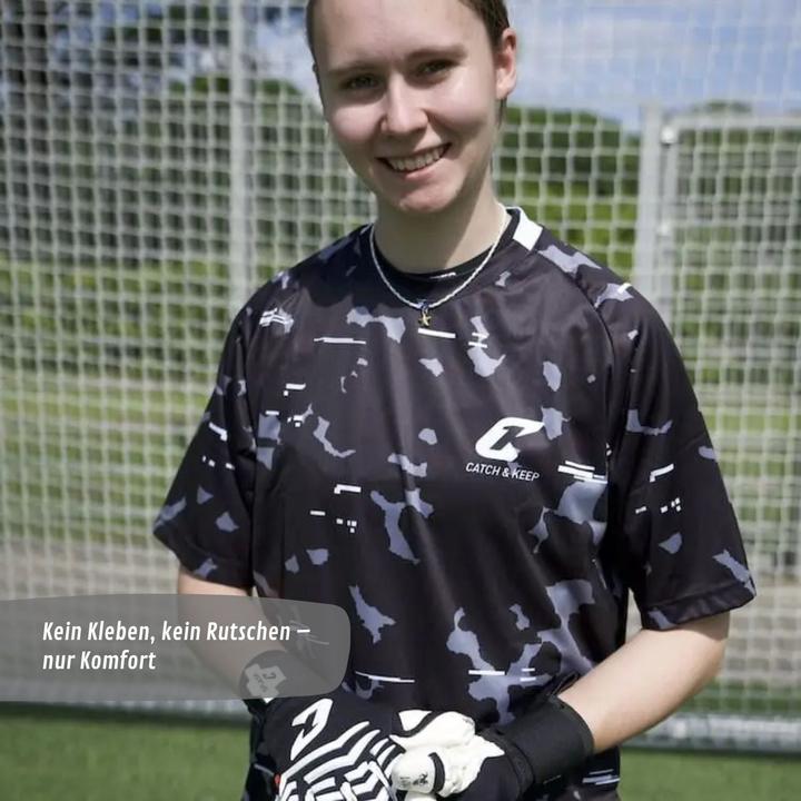 Produktbild Catch & Keep Trikot Black Camou Torwarttrikot Gr. XXL Kurzarm Fussball Shirt (XXL)