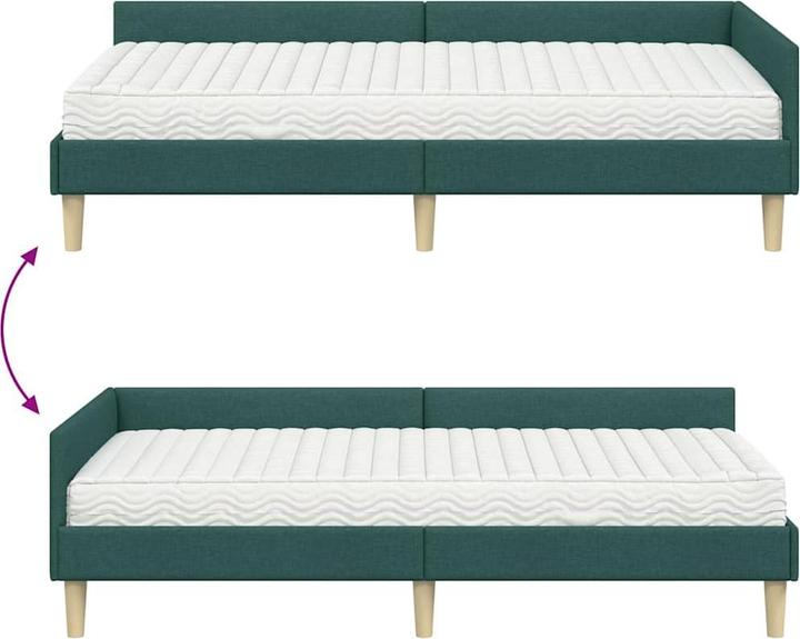 Image du produit vidaXL Eckbettgestell (90 x 200 cm)