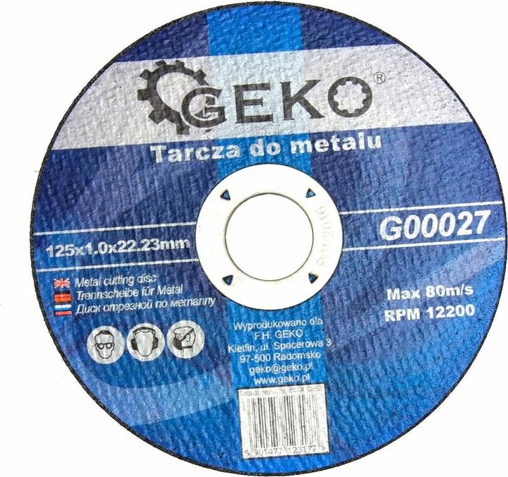 Immagine prodotto GEKO Disco da taglio per metallo, 125x1,0x22,23mm