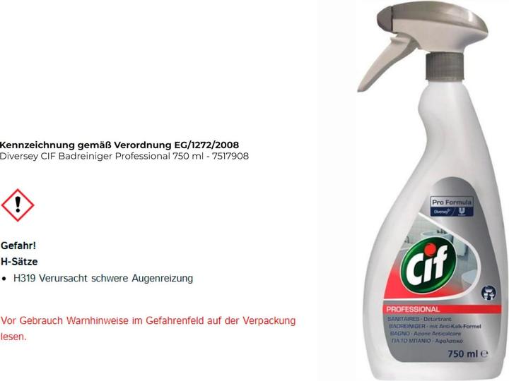 Actual product image Cif Professional