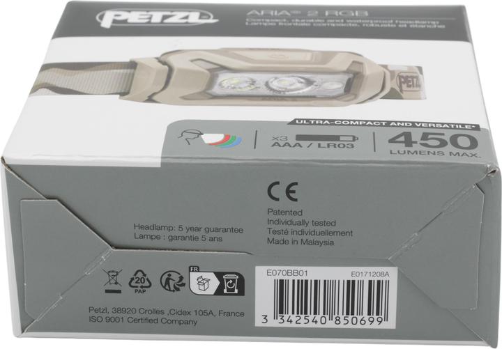 Productafbeelding Petzl E070BB01 Headlamp ARIA® 2 RGB camo (450 lm)