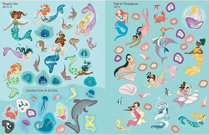 Produktbild Mein funkelndes Stickerbuch: Meerjungfrauen