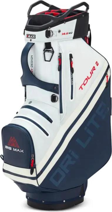 Produktbild Big Max Dri Lite Tour 2 Cartbag Weiss/Navy/Rot