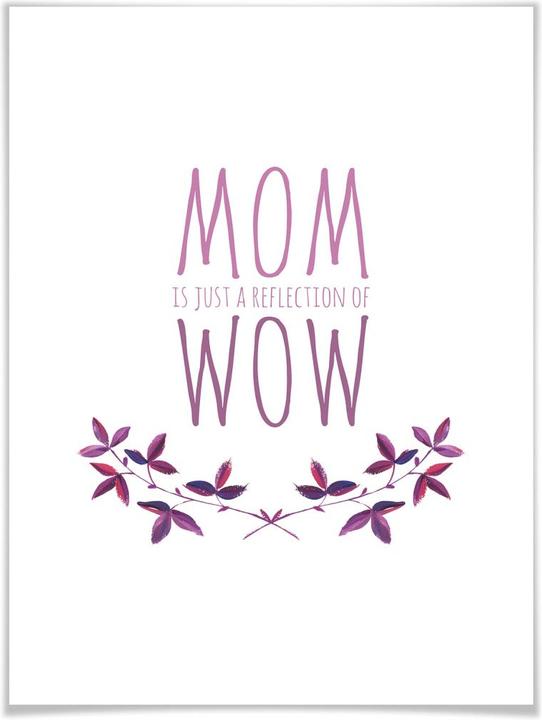 Immagine prodotto Trenddeko La mamma è solo un riflesso di wow (60 x 80 cm)