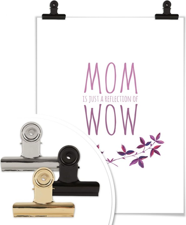 Produktbild Trenddeko Mom is just a reflection of wow (24 x 30 cm)