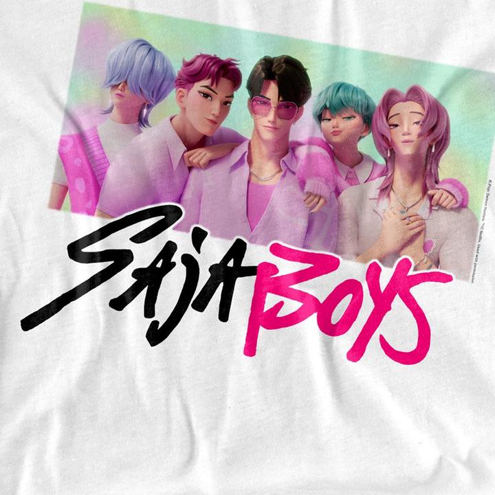 Immagine prodotto K-Pop Demon Hunters Erwachsene Saja Boys FotorahmenTShirt (XL)