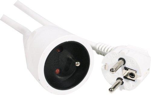 Produktbild Velleman VERLÄNGERUNGSKABEL - 10 m - WEIss - 3G1.5 - STECKER-TYP E (FRANZÖSISCHES SYSTEM) (10 m, CEE 7/5)