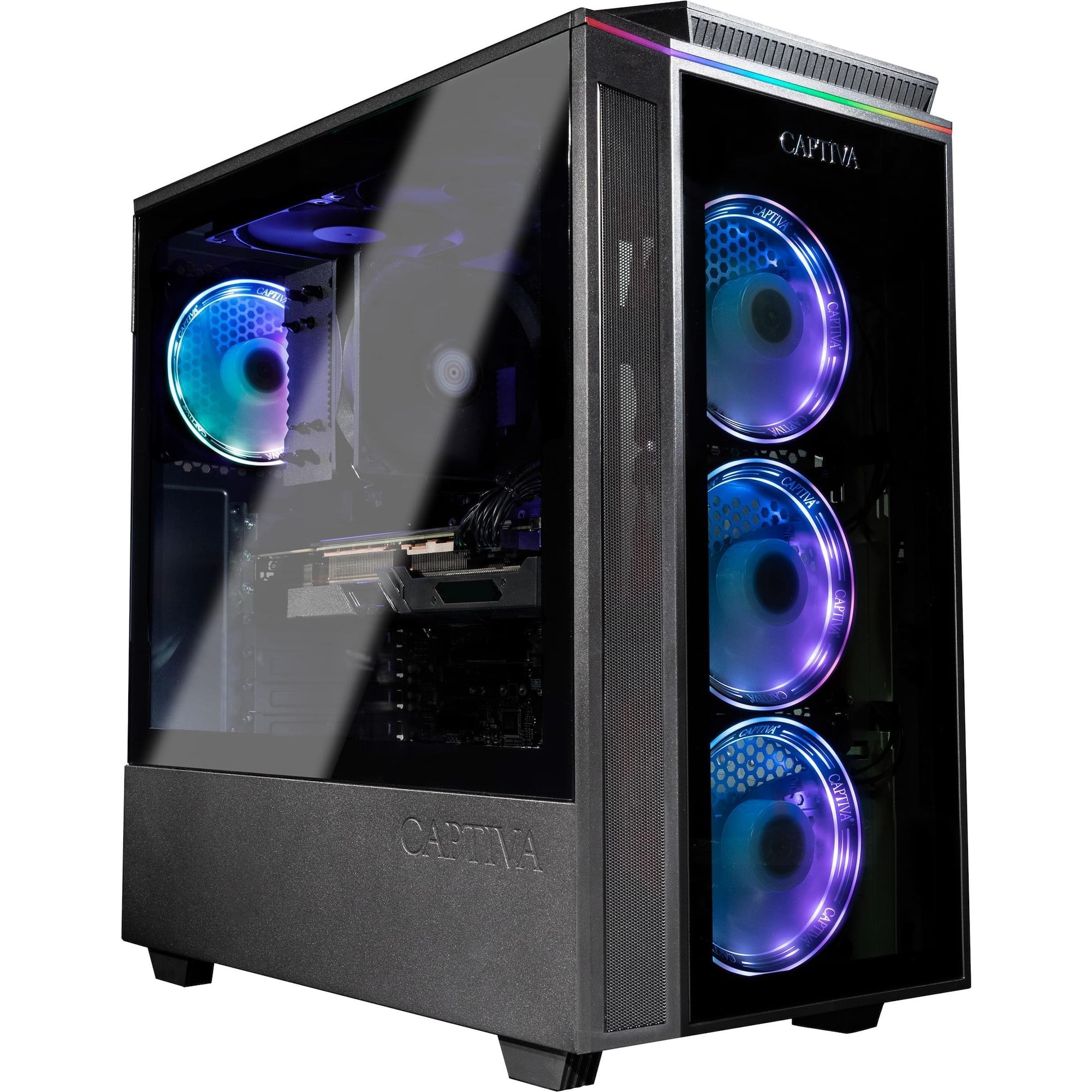 Captiva G15IG 23V1 Core i7 RTX 3060 (Intel Core i7-12700F, 16 GB, 1000 GB, GeForce RTX 3060), PC, Schwarz