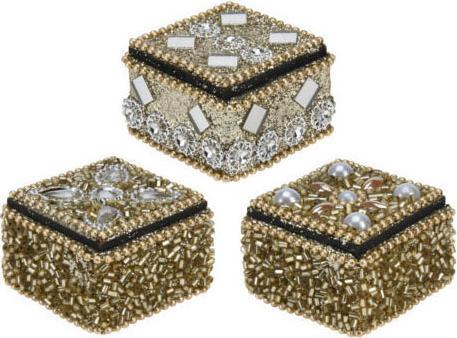 Actual product image Box 4x3cm gold, set of 36 (4 x 3 cm)