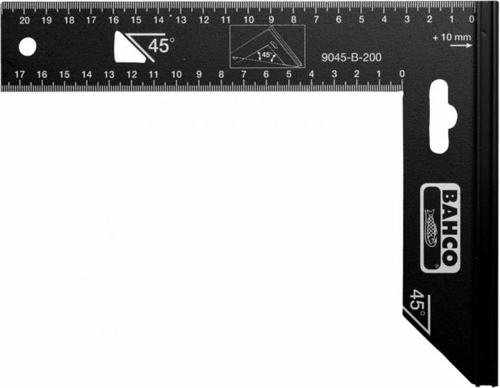 Produktbild Bahco Präzisionswinkel mit Stahlblatt 400 mm