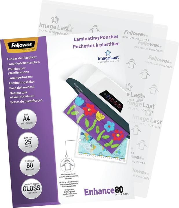 Image du produit Fellowes Améliorer 80 (A4, 25 pcs, 80 µm)