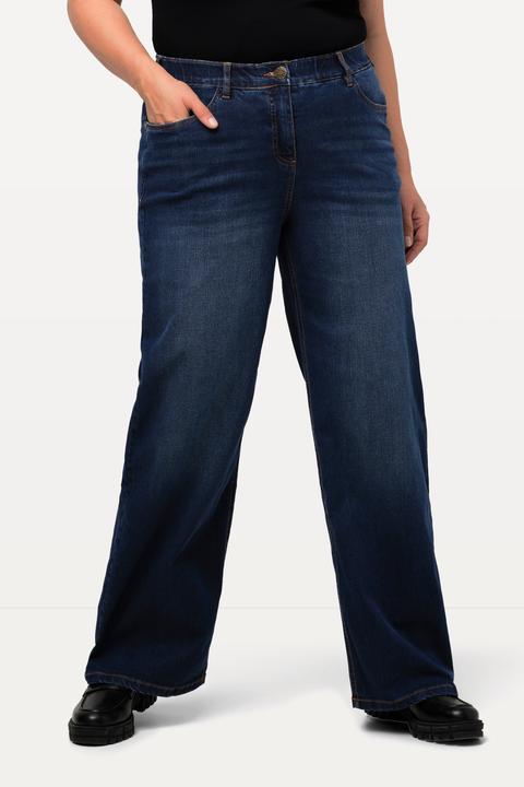 Immagine prodotto Ulla Popken Jeans modello Mary con taglio della gamba ampio, design a cinque tasche e cintura comoda (54)