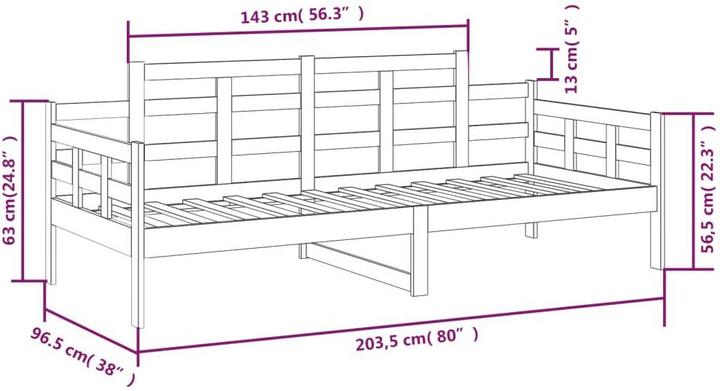 Image du produit vidaXL Tagesbett (90 x 200 cm)