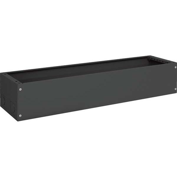 Hager, Verteilerschrank Zubehör, FZ644A - Schwarz - Stahl - 1050 mm - 275 mm - 200 mm