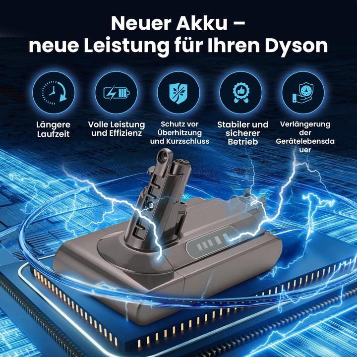 Image du produit Extralink Batterie rechargeable pour aspirateur Dyson V10 25.2V 3000mAh