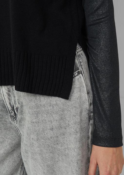 Produktbild s.Oliver Strickpullunder Strickpullunder im Relaxed Fit mit Seitenschlitz (36)