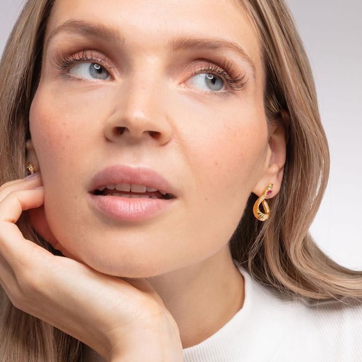 Produktbild Thomas Sabo Ohrringe Schlange Gold (Silber 925)