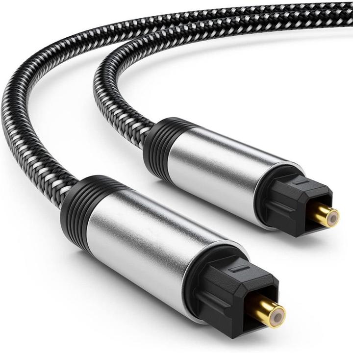 Immagine prodotto Ueli Express Cavo ottico digitale SPDIF Toslink di 1 m in nylon (1 m, TOSLINK)