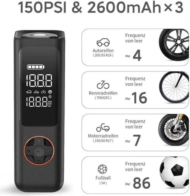 Actual product image QiCycle Portable Electric Air Inflator P1