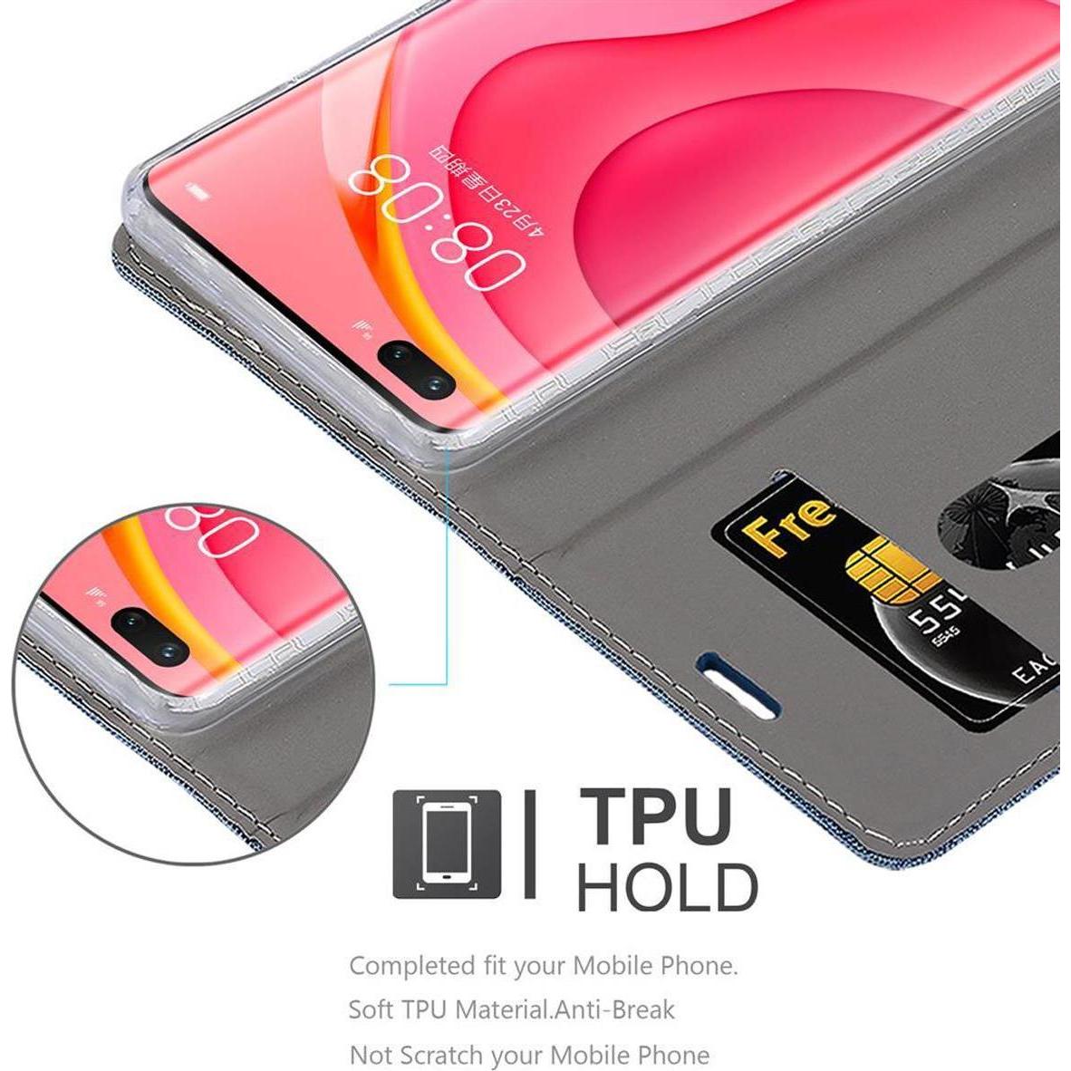 Thumbnail - Cadorabo Book Jeans Optik Cover (Huawei Nova 7 Pro 5G), Smartphone Hülle, Blau