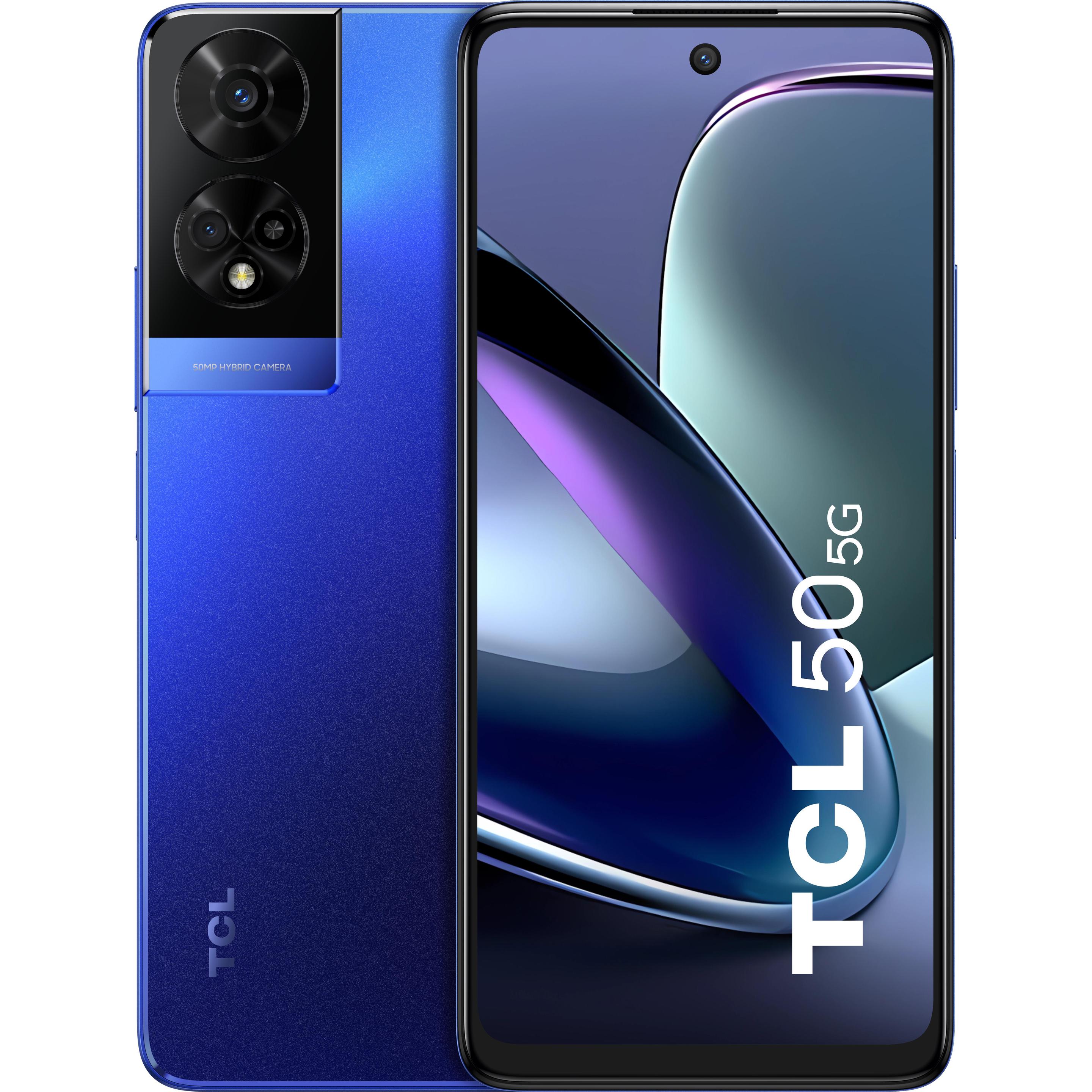 TCL 50 5G 4Gb 128Gb 6,6' 90Hz (128 GB, Dark Blue, 6.60", 50 Mpx, 5G), Smartphone, Blau