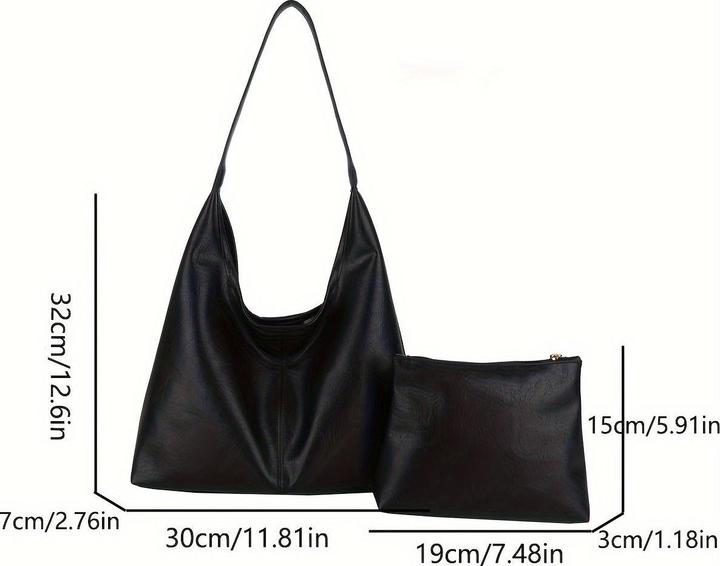 Actual product image Only-Bags.Store Ein stilvolles und vielseitiges zweiteiliges Set, bestehend aus einer weichen und bequemen