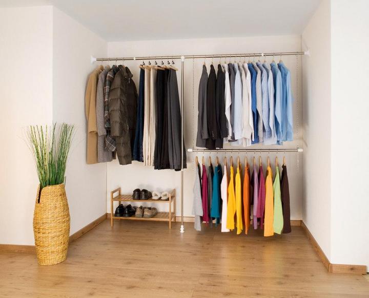 Actual product image Wenko Telescopic wardrobe set
