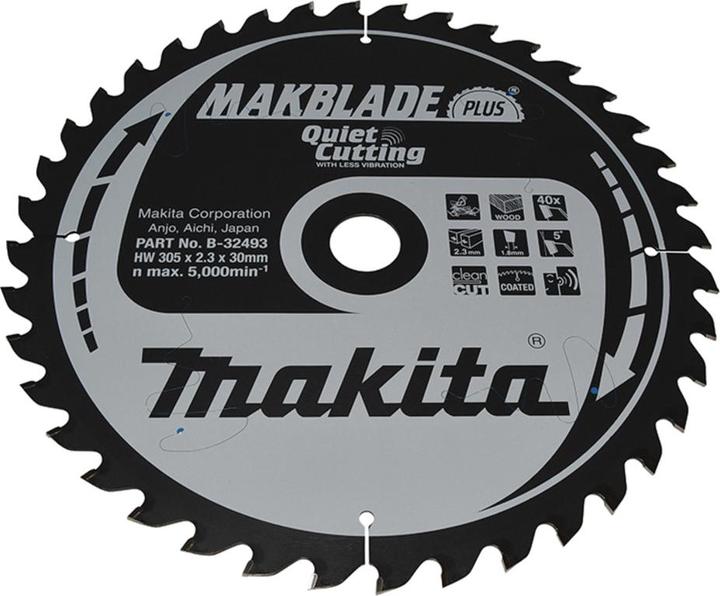 Image du produit Makita MAKBLADE+ lame de scie 305x30x40Z