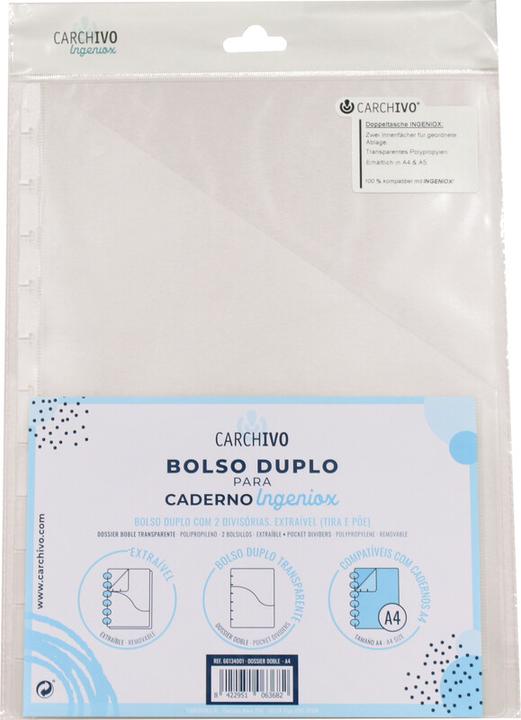 Immagine prodotto Carchivo Buste trasparenti Ingeniox con 2 buste (A4)