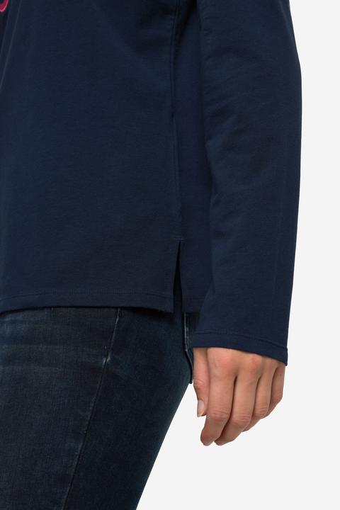 Produktbild Laurasøn Langarm-Shirt, gestickter Schriftzug, Rundhals (S)