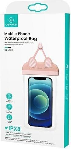 Actual product image Usams Case wodoodporne 7 YD010 rózowypink FSD1002