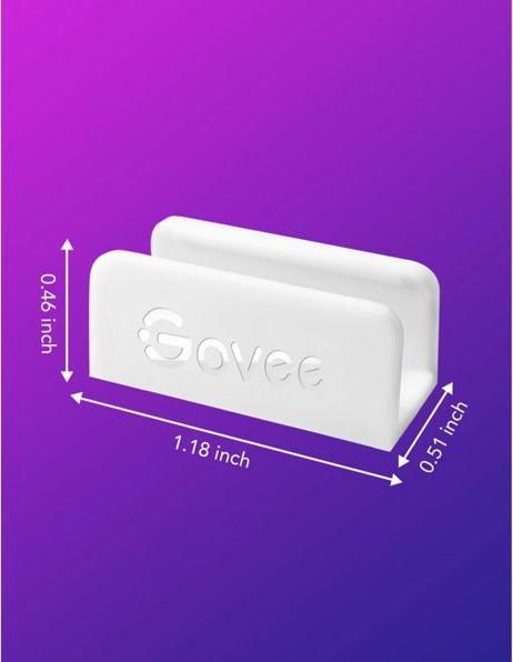 Actual product image Govee Mounting Brackets for Neon Rope Lights (20 pcs)