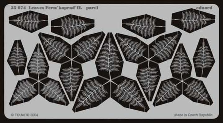 Actual product image Eduard Leaves Fern II Kaprad II Photo Etching Set