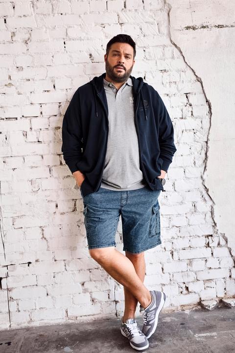 Actual product image Men+ Kapuzen-Sweatjacke, Print (L)