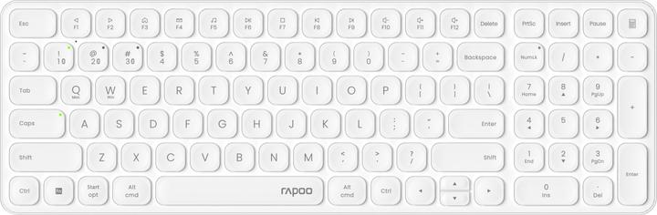 Rapoo Wireless ultra-flat multi-mode keyboard "E9310M", white, QWERTZ EN (DE, Wireless)