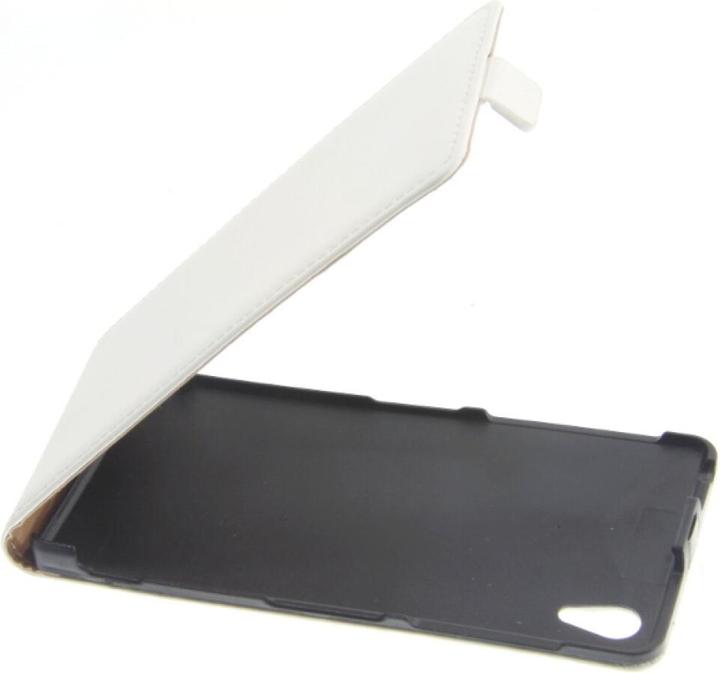 Actual product image OEM Slim Leather Flip Case for Sony Z2 - white (Sony Xperia Z2)