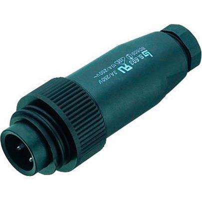 Schubiger Serie 693 7 pole RD24 power male connector, Elektronikkabel + Stecker