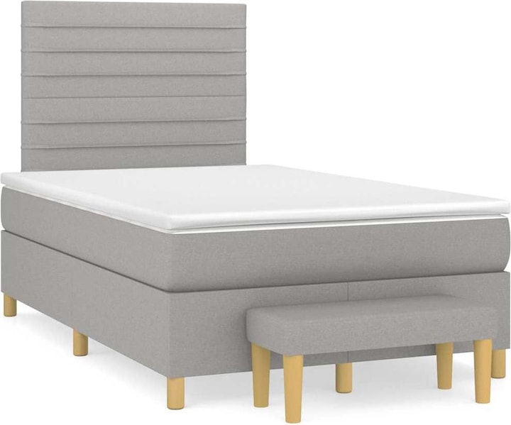 Produktbild VidaXL Bo x springbett mit Matratze 120 x 190 cm Stoff (120 x 190 cm)