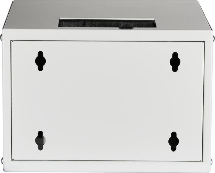 Actual product image EFB Elektronik EFB 10inch 4U wall-mounted cabinet depth 300 mm 1-piece pre-assembled RAL7035 (4 RU, 10 inch rack)