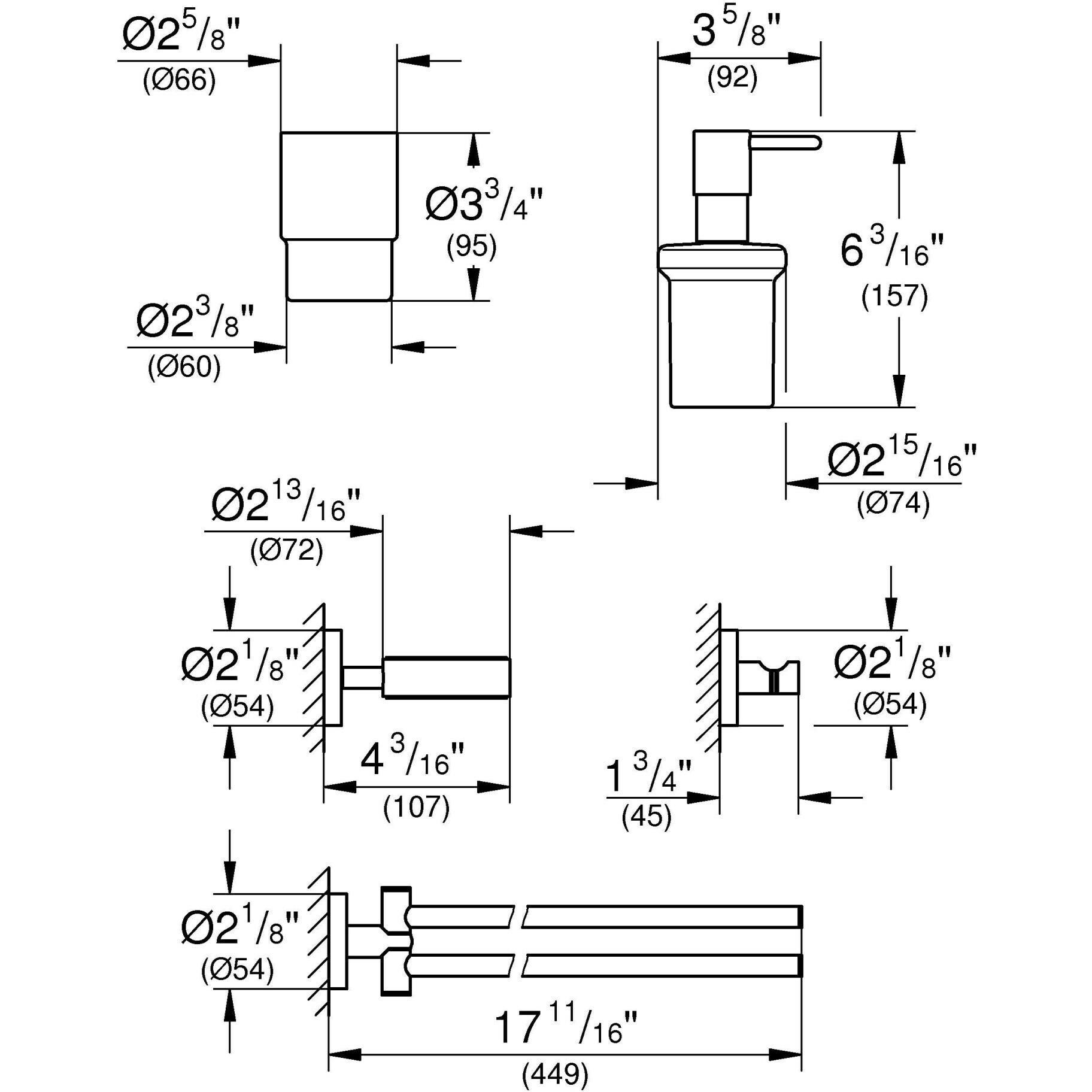 Thumbnail - Grohe, Handtuchhalter + Handtuchhaken, Essentials