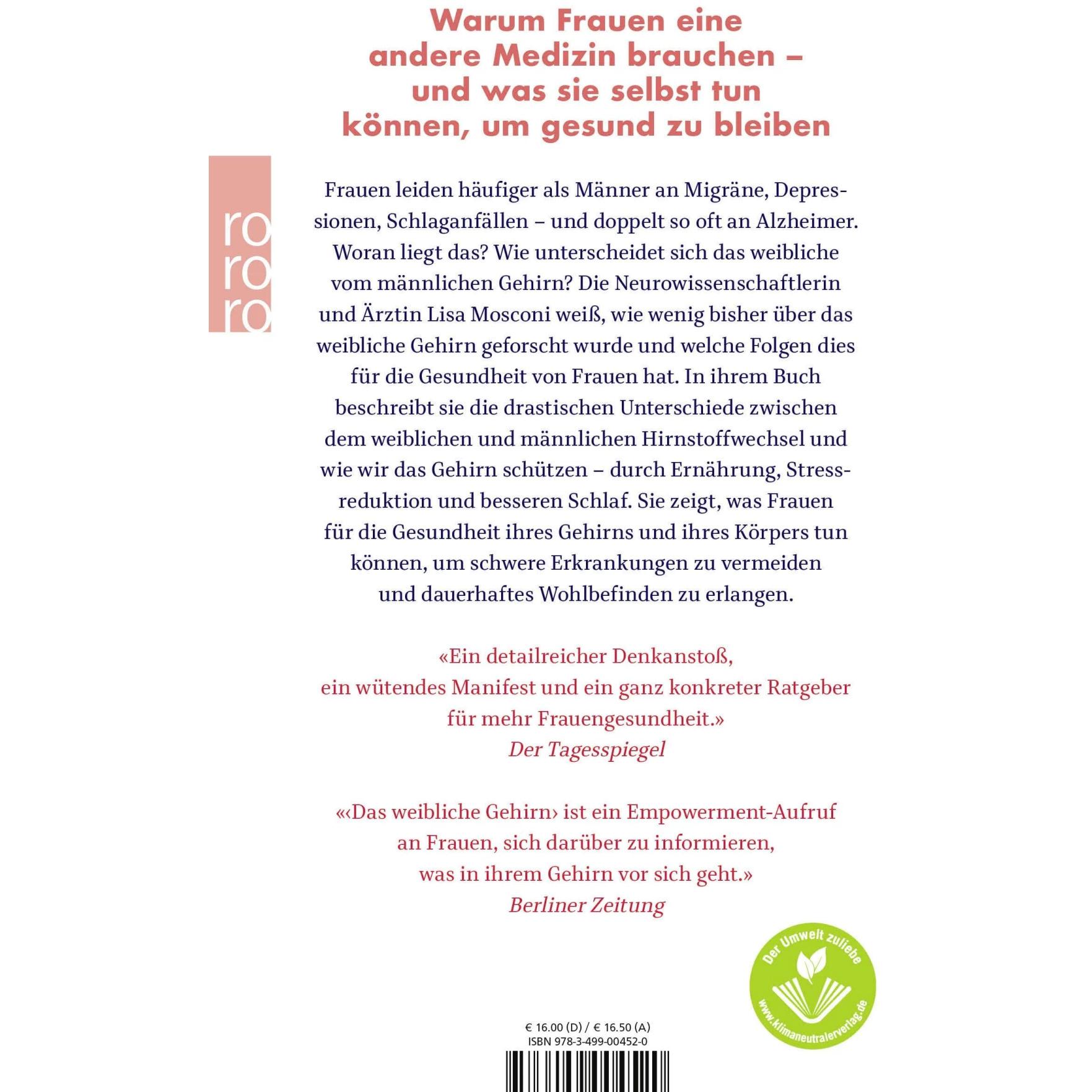 Thumbnail - Das weibliche Gehirn, Ratgeber von Monika Niehaus, Jorunn Wissmann, Lisa Mosconi