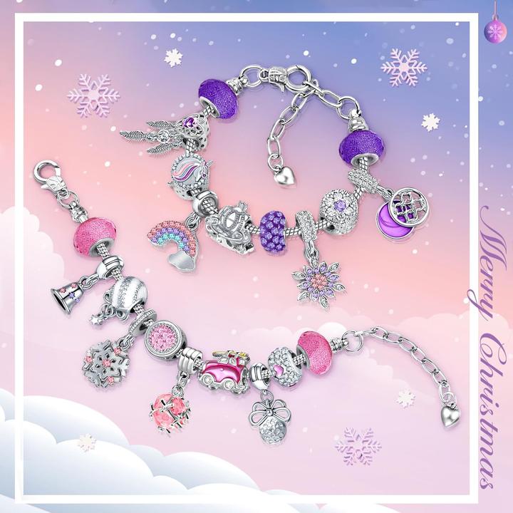 Actual product image Hymarvo Adventskalender Schmuck-Bastelset für Mädchen